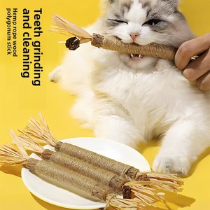 Juguete Masticable Natural <span class=keywords><strong>de</strong></span> Silvervine para Gatos con Fruta <span class=keywords><strong>de</strong></span> Gall, Cuerda <span class=keywords><strong>de</strong></span> Rafia y Sisal, Juguete Estimulante para Gatos, Cuidado Dental, Suministros para Mascotas al por Mayor - Product Image 2