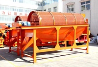 Machine de criblage rotative vibrante à tambour pour l'extraction d'or dans le sable et la terre, avec moteur et boîte de vitesses - Prix