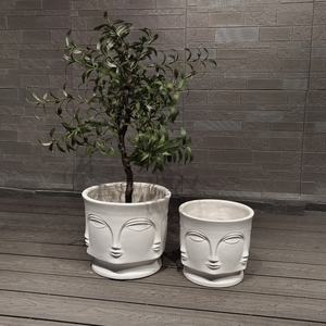 Elegant 4 Inch Glass Fiber Flower <b>Pot</b> Kit Floor Luxury Indoor/Outdoor Gardening Home High Quality Eco-Friendly <b>Drainage</b> Hole - Product Image 5