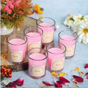 Premium Clear Glass Votive <b>Candle</b> <b>Gift</b> <b>Set</b> of 6 Scented Decorative <b>Candles</b> for Wedding Home Decor Events and <b>Gift</b> Giving - Product Image 3