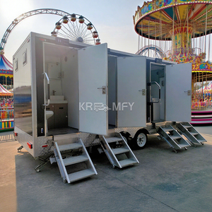 Remorque de salle de bain portable de luxe à 4 cabines, à prix bas, avec douches, très vendue en 2025 - Product Image 3