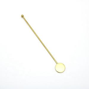 스테인레스 스틸 PVD 다크 골드 도금 바 음료 칵테일 음료 아이스 티 커피 라떼로드 혼합 트위스트 교반기 Swizzle 스틱 - Product Image 4