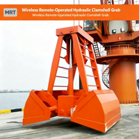 Grappin électrohydraulique OEM personnalisé pour la récupération de ferraille, les déchets de bois et les grappins de grue portuaire, avec télécommande sans fil