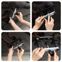 Outil de redressage de bosses sans peinture pour véhicules, extracteur de pont pour réparation de dommages de grêle, kits de réparation de bosses automobiles en acier inoxydable et fer AC