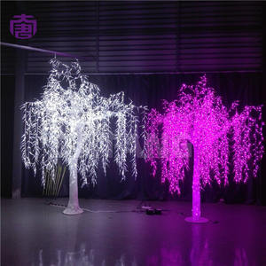 New Arrival Led Willow <b>Tree</b> Light Trendy Park Decor with Cascading <b>Twigs</b> for Plaza and Balcony Decorations for Sale - Product Image 2
