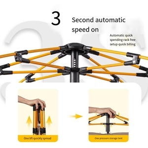 เต็นท์แคมป์ปิ้งสำหรับครอบครัว3-4คนกันน้ำกลางแจ้งหนึ่งห้องนอน - Product Image 5