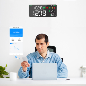 Medidor de Decibelios, Medidor de Temperatura y Humedad, Reloj <span class=keywords><strong>Despertador</strong></span> de Pared, Detector de Sonido HD, Medidor de Ruido - Product Image 3