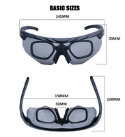 Lunettes de protection anti-balles personnalisées pour la myopie, conformes à la norme ANSI Z87.1-2000, avec lentilles interchangeables