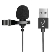 Micrófono USB tipo C MIni Lapel Lavalier Clip-on Mic Condensador Grabación de audio para Huawei Xiaomi Android SmartPhone