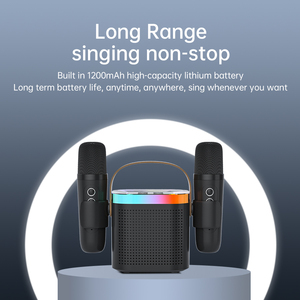 <span class=keywords><strong>K8</strong></span> <span class=keywords><strong>Bluetooth</strong></span> Karaoke Máy Loa Di Động Với 2 Không Dây Micphones Trẻ Em Quà Tặng Không Dây Mini Loa Món Quà Giáng Sinh - Product Image 5