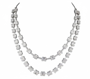Collier en diamant élégant pour femmes, bijoux de luxe haut de gamme, design étincelant pour les mariages, les fêtes et les occasions spéciales - Product Image 6