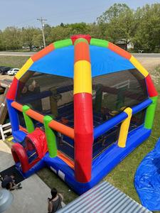 บ้านเด้งดึ๋งยักษ์22FT 22FT มีสีสันบ้านเด้งสีรุ้งพร้อมที่เป่าลม - Product Image 3