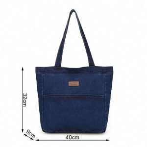 Sac à main femme en denim, design simple, grande capacité, petit sac à bandoulière, tendance 2024 - Product Image 2