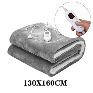 Couverture chauffante à 6 réglages de chaleur Couverture électrique lavable en polaire de fourrure de lapin douce avec approbation CE - Product Image 4