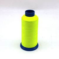 100% hilo texturizado de poliéster 150D/2 hilo Overlock costura para prendas tinte estampado Hilo De Remalle Hilo Crudo