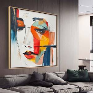 NGHỆ THUẬT trừu tượng lớn cô gái đầy màu sắc <span class=keywords><strong>Avatar</strong></span> vẽ tay trên vải hình ảnh đẹp trang trí tường phòng khách - Product Image 3