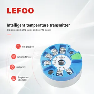 LEFOO LFW20 4 ~ 20ma pt100 IP65 Gas liquido corazzato trasduttore del sensore di temperatura del trasduttore di temperatura