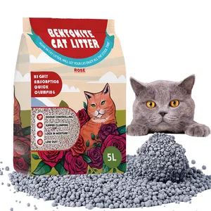 سحق طبيعي 1-من مخلفات القطط Oem/Odm على شكل كرة من الفحم المنشط لفضلات القطط البنتونيت