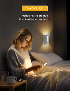 Hiện đại chiếu sáng trong nhà lên xuống có thể sạc lại tường đèn treo tường 3 màu thay đổi độ sáng 5V USB tủ bếp không dây dẫn cảm biến chuyển động ánh sáng - Product Image 6