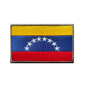 แผ่นปักลายธงชาติเวเนซุเอลา สำหรับติดเสื้อผ้า กระเป๋าเดินทางกลางแจ้ง มีแถบตีนตุ๊กแก - Product Image 1