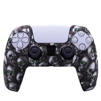 Meilleure vente peau de coque pour PS5 accessoires anti-dérapant étui de protection couverture Joystick jeu coque en Silicone pour PS5 contrôleur peau