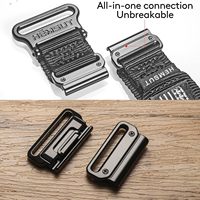 Bracelet de montre Garmin compatible, robuste, en nylon et acier inoxydable, bracelet de sport, design boucle tissée