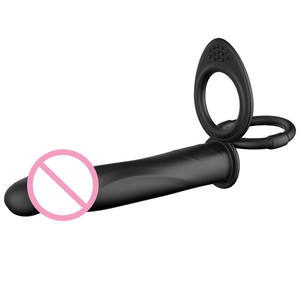 Cincin Penis Silikon Vibrator untuk Pria, Alat Bantu Seks Tahan Lama, Pengunci Penis untuk Pasangan Dewasa - Product Image 6