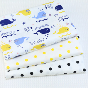 Cartoon kleine walvis Aqua Dot AB bedrukte stof kleuterschool baby dekbedovertrek katoenen keperstof - Product Image 5