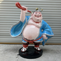 Statue personnalisée en fibre de verre Taiyi Immortal de grande taille, mascotte de dessin animé chinois populaire pour les centres commerciaux, les points photo et les zones de circulation