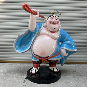 Estatua de Fibra de Vidrio Personalizada de Taiyi, la Famosa Mascota de Dibujos Animados Chinos, Ideal para Fotomatones en Centros Comerciales y Zonas de Tráfico - Product Image 3