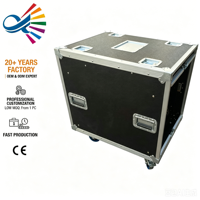 Flight case 14U antichoc pour amplificateur avec portes coulissantes, type road case