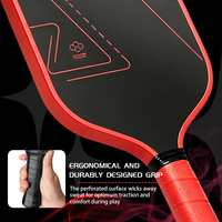 Raquette de pickleball Guanlin-58 FC KT700 16mm en fibre de verre imitation carbone, très vendue, pour l'entraînement et le divertissement, tendance et de haute qualité