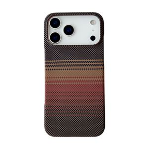 Pour IPhone17ProMax Original <span class=keywords><strong>Orange</strong></span> étui de téléphone portable motif en Fiber de carbone aspiration magnétique antichoc téléphone poignée demi-paquet - Product Image 5
