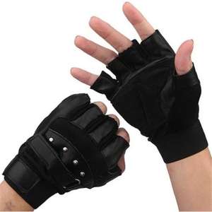 Brussels ถุงมือหนังแกะนิ่มสำหรับผู้ชาย,ถุงมือแบบไม่มีนิ้วสำหรับขี่มอเตอร์ไซค์เล่นกีฬา - Product Image 3