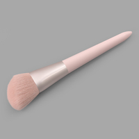 Pinceau à paupières tendance à manche en bois, poils synthétiques, pour contour du nez, marque privée, rose, pour contour des yeux, maquillage, correcteur