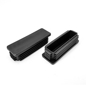 Xinglong Furniture Accessories <b>Square</b> Plug 40x120mm PVC End Cap For Steel <b>Pipe</b> Protection Furniture Plastic Accessory - Product Image 1