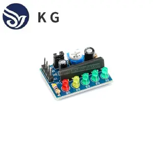 PLXFING KA2284 وحدة إشارة دارة لمؤشر الطاقة بمستوى 5 بمؤشر موسيقى صوتي وحدة مؤشر مستوى 5 KA2284