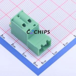 KF2EDGKDR-5.0-2P Plug-in Terminal Block P=5mm Connector ( Connector Type: Plug )( Construction: 1x2P )( Pitch: 5mm ) - Product Image 1