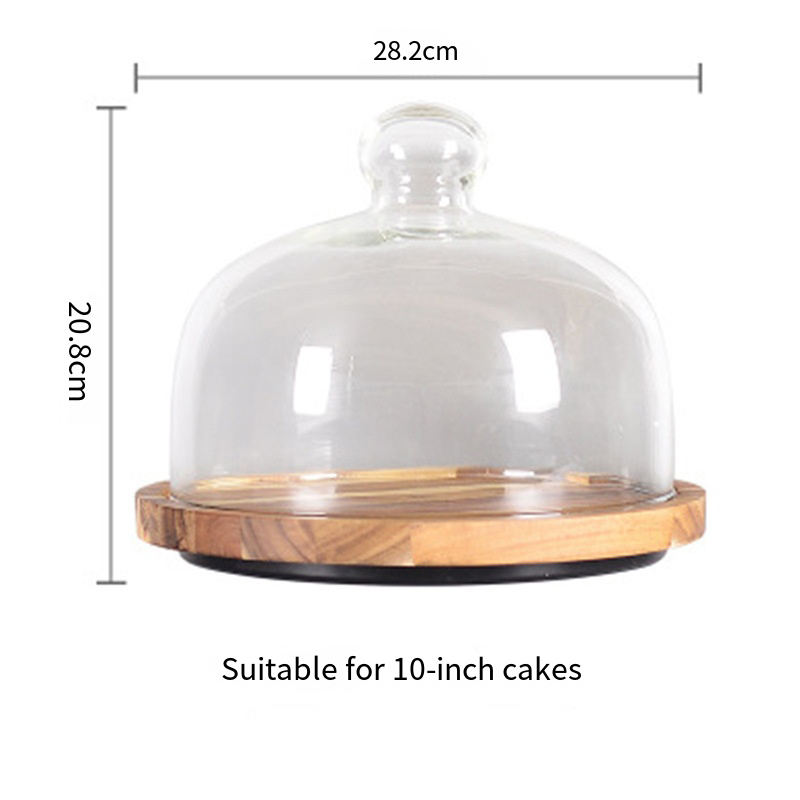 Clair + bois d'acacia 10 pouces