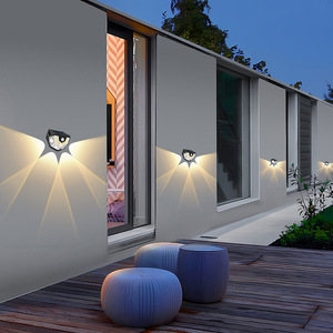 Lámpara Solar de Pared para Exteriores, Iluminación Decorativa para Patio, Sensor Infrarrojo de Inducción del Cuerpo Humano, Ángulo de Haz de 20 Grados - Product Image 1