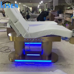Kisen Luxury Wide Size Full Body 4 Motor <b>Electric</b> Massage Bed Heating Function <b>Electric</b> Massage Bed Golden Base <b>Electric</b> Spa Bed - Product Image 4
