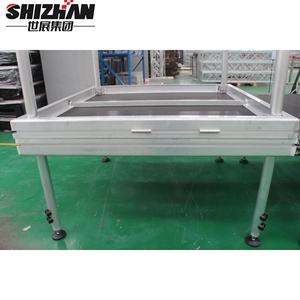 แท่นเวทีอะลูมิเนียมสี่ขาแบบพกพาสำหรับงานคอนเสิร์ตและงานแต่งงาน - Product Image 2