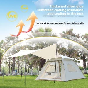 Tenda Camping Otomatis Lipat Camptown Easy Tour Oxford Outdoor Satu Kamar Tidur Ruang Tamu Tahan Air Mewah Keluarga Gunung Besar - Product Image 4