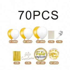 Arche de ballons décoratifs en latex métallisé pour adultes, 1 pièce, imprimée en sérigraphie - Product Image 4