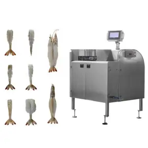 2023 automatic shrimp sorting machine shrimp grader\/fresh prawn shrimp lobster cleaning peeler peeling grading machine