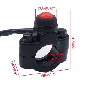 Pièces de moto, interrupteur de moto, support en alliage d'aluminium, interrupteur d'alimentation à réinitialisation automatique pour démarrage, arrêt, klaxon et phare. - Product Image 2