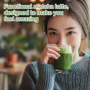 Latte au matcha au lait de coco, boisson au matcha saveur coco, <span class=keywords><strong>poudre</strong></span> de matcha de qualité cérémoniale 5A avec <span class=keywords><strong>poudre</strong></span> de feuilles de <span class=keywords><strong>moringa</strong></span> - Product Image 6