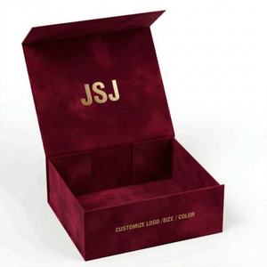 Boîte cadeau cosmétique élégante en carton noir mat, pliable, pour ensemble de soins de la peau, emballage de luxe avec fermeture à <span class=keywords><strong>ruban</strong></span>, étui cadeau - Product Image 2