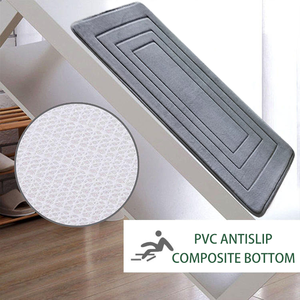 Alfombra de Baño de Espuma Viscoelástica (CHAKME) de 1.7 cm, 3 Capas, Diseño de Círculos y Rectángulos Encajados, Absorbente de Agua - Product Image 2