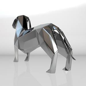 Acero inoxidable Objet Noel Interior Deco Decoración Estatuilla Estatua <span class=keywords><strong>Teckel</strong></span> Poil Dur Dachshund Perros Escultura para la <span class=keywords><strong>venta</strong></span> - Product Image 4